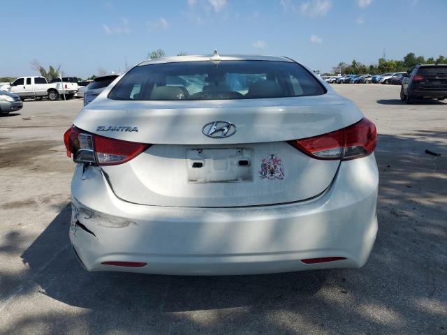 5NPDH4AE9CH097041 - 2012 HYUNDAI ELANTRA GLS WHITE photo 6