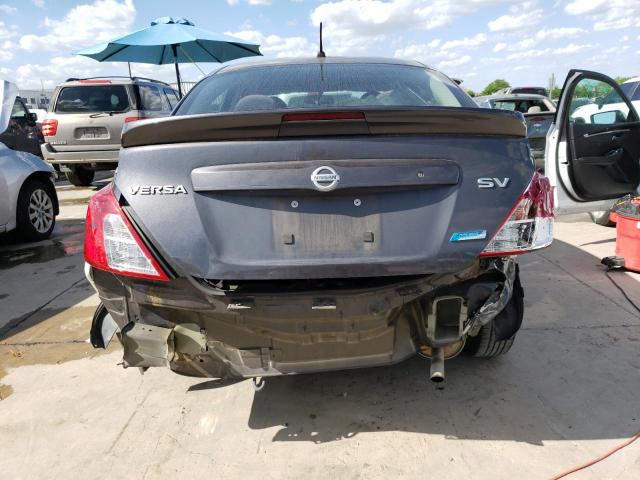 3N1CN7AP0FL831032 - 2015 NISSAN VERSA S GRAY photo 6