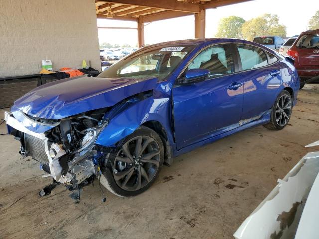 19XFC2F86ME003069 - 2021 HONDA CIVIC SPORT BLUE photo 1