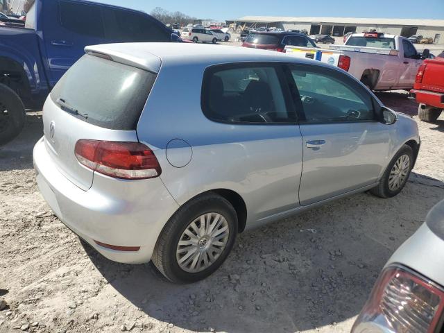 WVWAA7AJ0BW019505 - 2011 VOLKSWAGEN GOLF SILVER photo 3