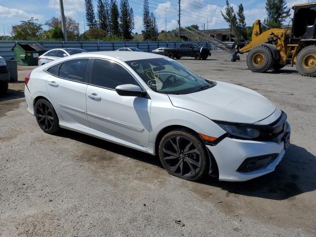 19XFC2F83KE007996 - 2019 HONDA CIVIC SPORT WHITE photo 4