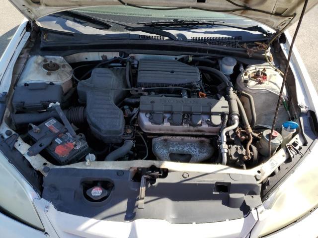 1HGES16335L012111 - 2005 HONDA CIVIC DX VP თეთრი ფოტო 11
