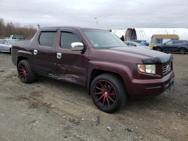 2HJYK16497H515125 - 2007 HONDA RIDGELINE RTS BURGUNDY photo 4