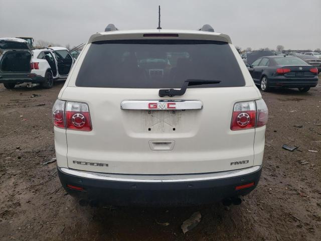 1GKLVMED8AJ191720 - 2010 GMC ACADIA SLT-1 WHITE photo 6