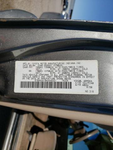 5TBRN34104S446321 - 2004 TOYOTA TUNDRA ACCESS CAB SR5 CHARCOAL photo 12