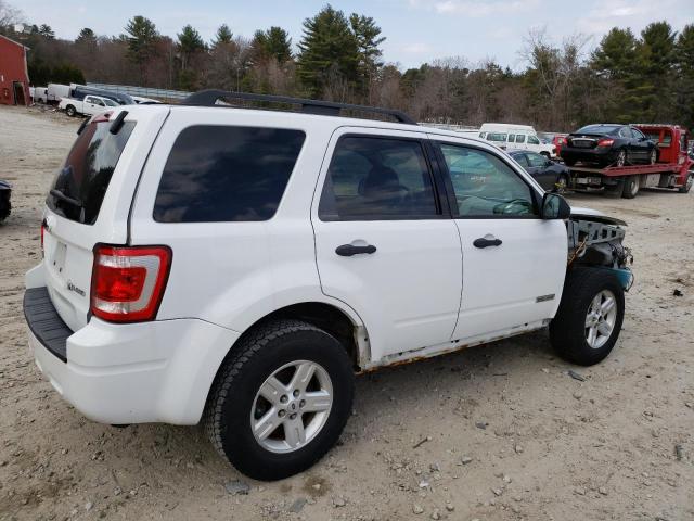 1FMCU49HX8KD83524 - 2008 FORD ESCAPE HEV WHITE photo 3