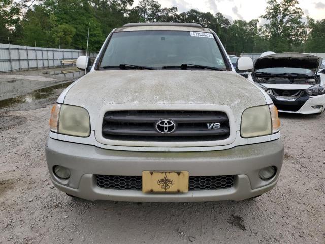 5TDZT34A93S204638 - 2003 TOYOTA SEQUOIA SR5 WHITE photo 5