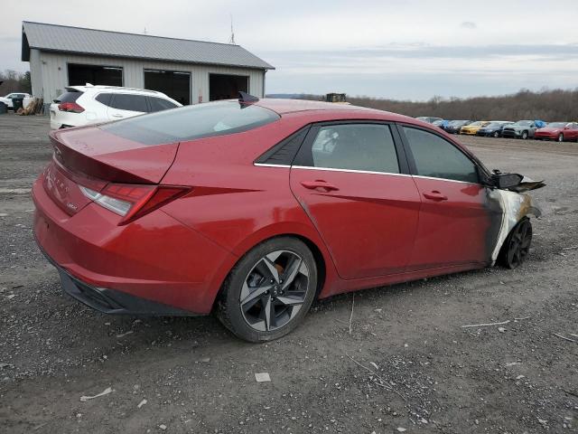 KMHLP4AG2PU470833 - 2023 HYUNDAI ELANTRA LIMITED BURGUNDY photo 3