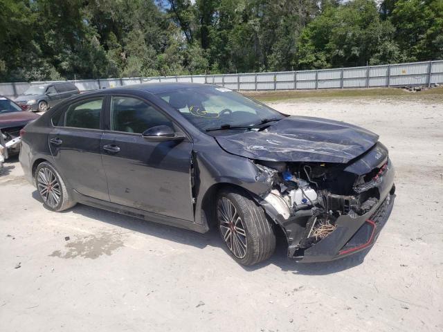 3KPF44AC8NE476574 - 2022 KIA FORTE GT GRAY photo 4