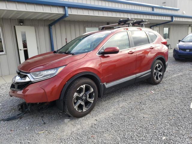 2HKRW2H90JH679244 - 2018 HONDA CR-V TOURING RED photo 1