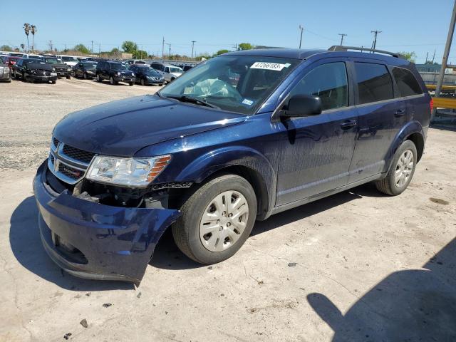 3C4PDCAB3JT490474 - 2018 DODGE JOURNEY SE BLUE photo 1