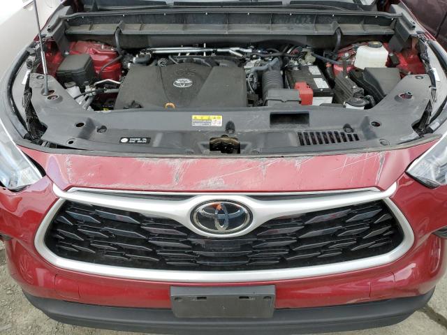 5TDZZRAH5NS550806 - 2022 TOYOTA HIGHLANDER L RED photo 12