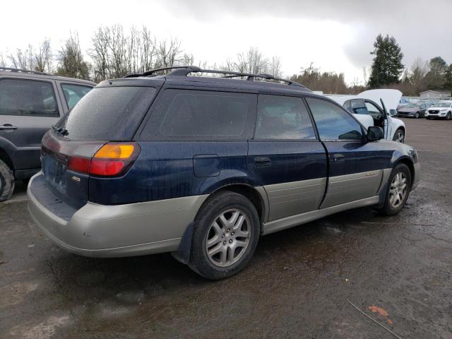 4S3BH665317657214 - 2001 SUBARU LEGACY OUTBACK BLUE photo 3