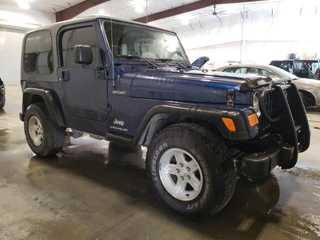 1J4FA49S35P382035 - 2005 JEEP WRANGLER / SPORT BLUE photo 4