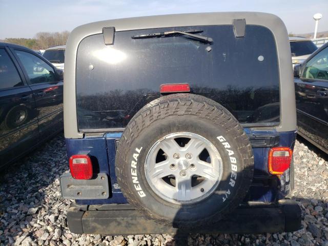 1J4FA49S35P382035 - 2005 JEEP WRANGLER / SPORT BLUE photo 6