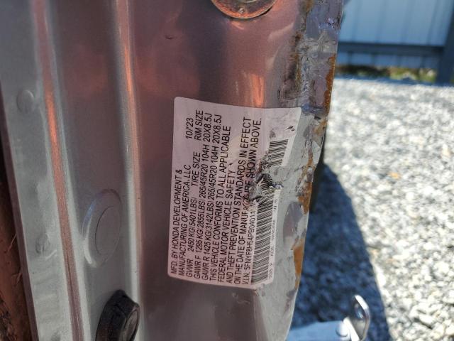 5FNYF8H54PB040111 - 2023 HONDA PASSPORT EXL SILVER photo 14