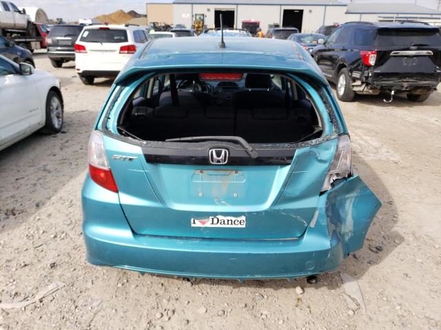 JHMGE8H54CC005556 - 2012 HONDA FIT SPORT TURQUOISE photo 6