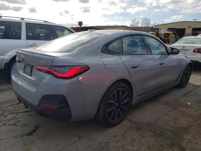 WBA73AV02PFN21584 - 2023 BMW 430XI GRAN COUPE GRAY photo 3