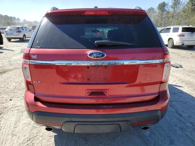 1FMHK7D89CGA11947 - 2012 FORD EXPLORER XLT RED photo 6