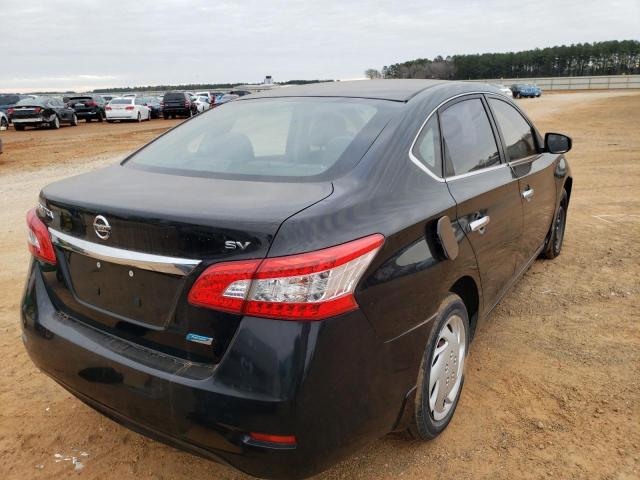 3N1AB7AP0DL722471 - 2013 NISSAN SENTRA S BLACK photo 4