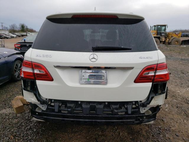 4JGDA5HB8CA045263 - 2012 MERCEDES-BENZ ML 350 4MATIC WHITE photo 6