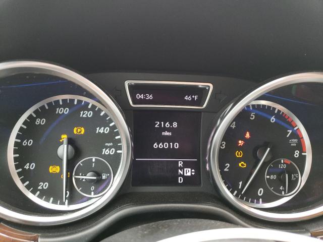 4JGDA5HB8CA045263 - 2012 MERCEDES-BENZ ML 350 4MATIC WHITE photo 9