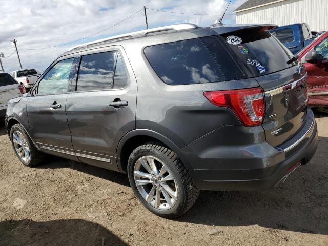 1FM5K8D89JGC83999 - 2018 FORD EXPLORER XLT CHARCOAL photo 2