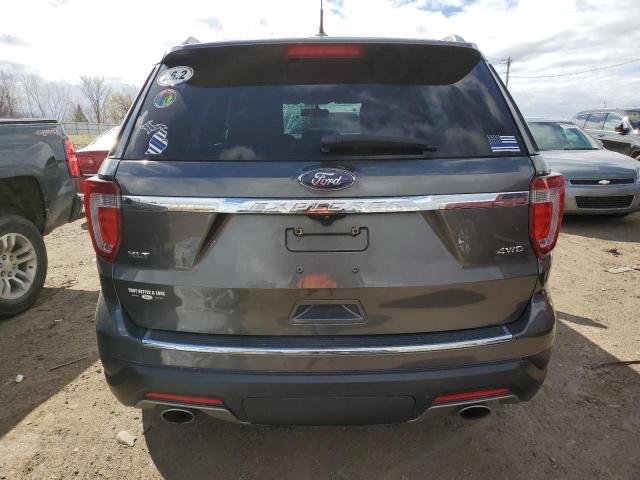 1FM5K8D89JGC83999 - 2018 FORD EXPLORER XLT CHARCOAL photo 6