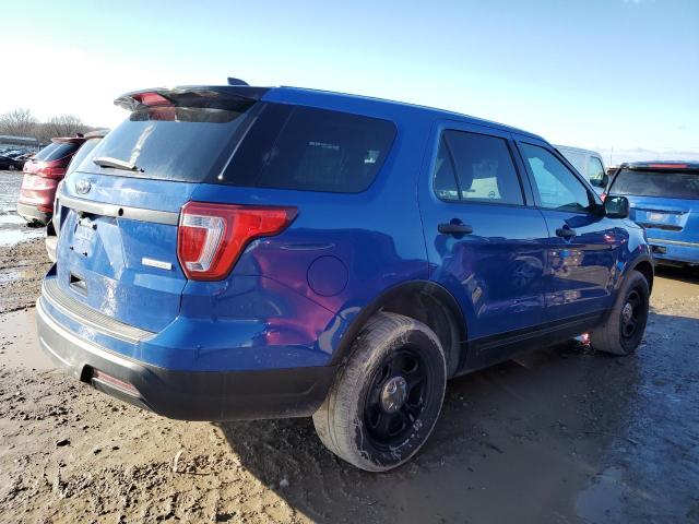 1FM5K8ATXJGB93348 - 2018 FORD EXPLORER POLICE INTERCEPTOR 蓝色 照片 3