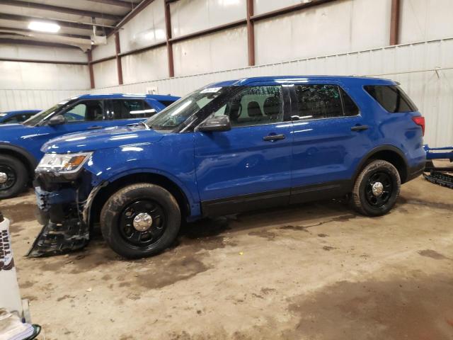 1FM5K8AT6JGC19430 - 2018 FORD EXPLORER POLICE INTERCEPTOR Mavi foto 1