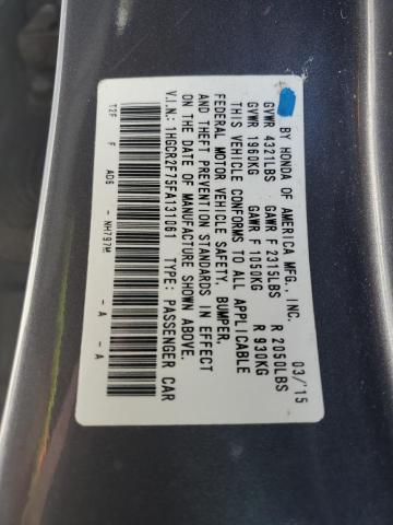 1HGCR2F75FA131061 - 2015 HONDA ACCORD EX GRAY photo 13