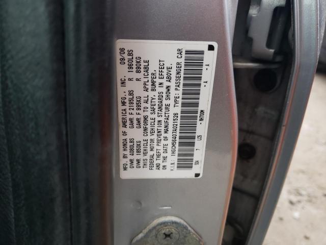 1HGCM56407A021526 - 2007 HONDA ACCORD LX SILVER photo 13