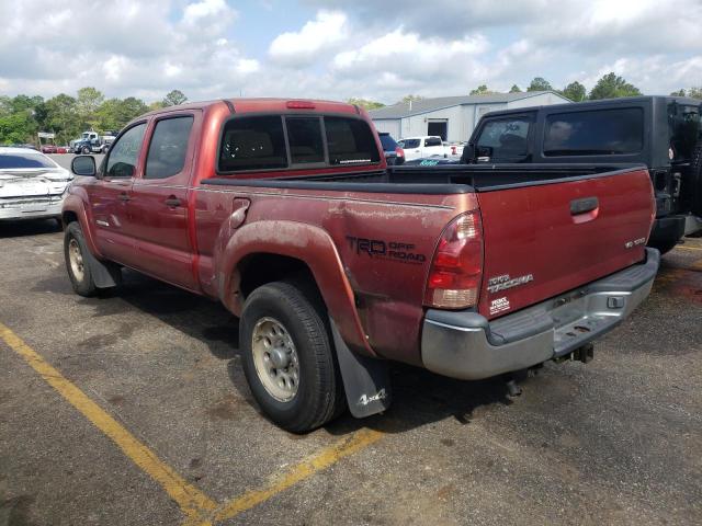 5TEMU52N65Z020773 - 2005 TOYOTA TACOMA DOUBLE CAB LONG BED RED photo 2