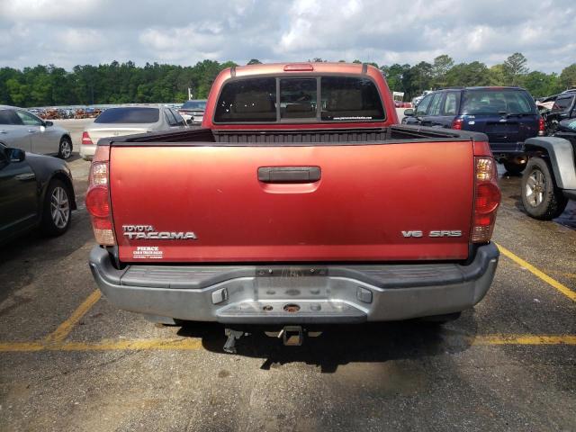 5TEMU52N65Z020773 - 2005 TOYOTA TACOMA DOUBLE CAB LONG BED RED photo 6