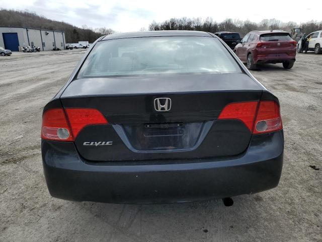 2HGFA16808H312645 - 2008 HONDA CIVIC EX BLACK photo 6