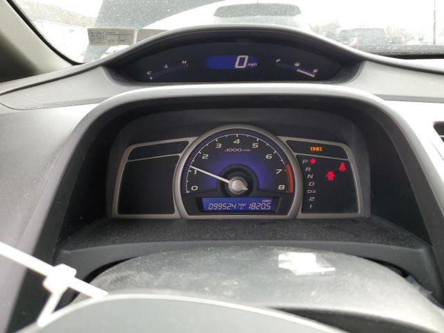 2HGFA16808H312645 - 2008 HONDA CIVIC EX BLACK photo 9