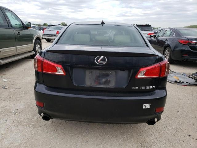 JTHCF5C25C5053790 - 2012 LEXUS IS 250 BLACK photo 6