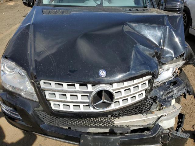 4JGBB8GB2BA725780 - 2011 MERCEDES-BENZ ML 350 4MATIC BLACK photo 12