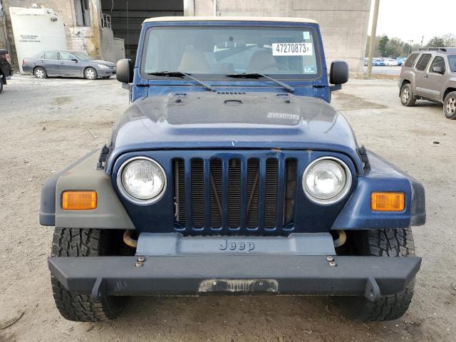 1J4FA49S51P315656 - 2001 JEEP WRANGLER / SPORT BLUE photo 5