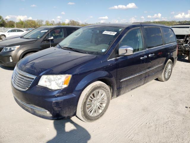 2C4RC1CG3DR646769 - 2013 CHRYSLER TOWN & COU TOURING L BLUE photo 1