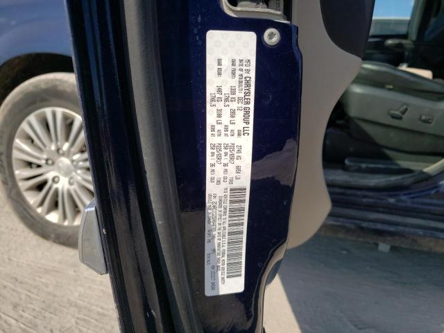 2C4RC1CG3DR646769 - 2013 CHRYSLER TOWN & COU TOURING L BLUE photo 13