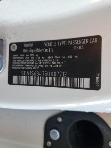SCA1S68475UX07712 - 2005 ROLLS-ROYCE PHANTOM თაფლისფერი ფოტო 13