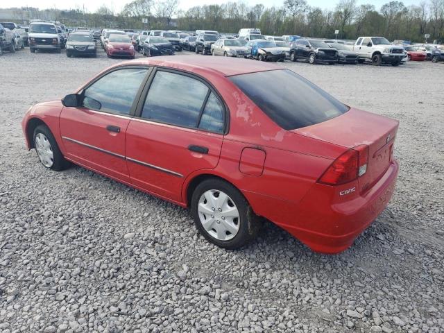 1HGES16385L001329 - 2005 HONDA CIVIC DX VP RED photo 3