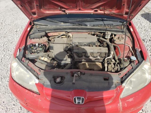 1HGES16385L001329 - 2005 HONDA CIVIC DX VP RED photo 7