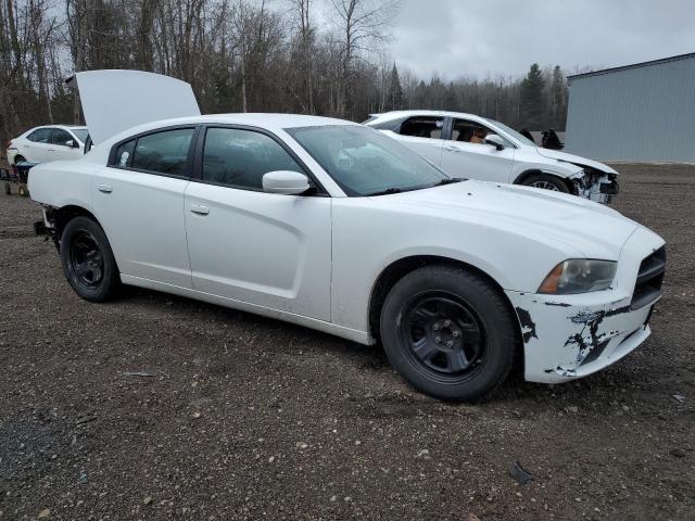 2C3CDXAG9DH619711 - 2013 DODGE CHARGER POLICE WHITE photo 4