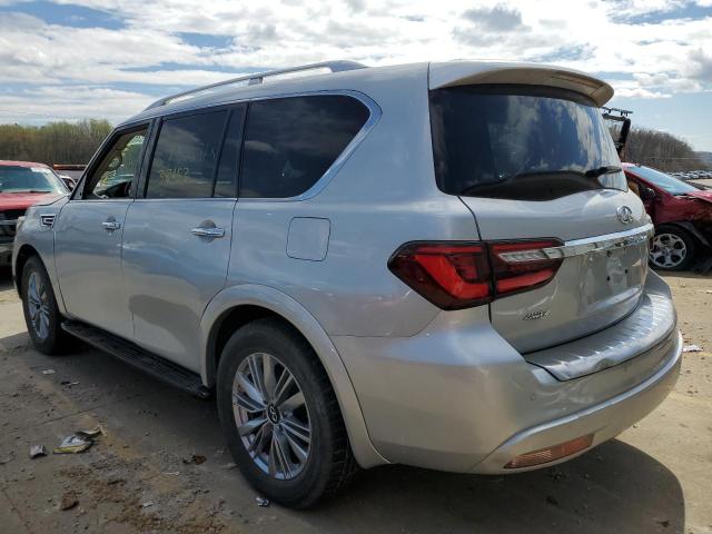 JN8AZ2NE5L9254303 - 2020 INFINITI QX80 LUXE SILVER photo 2