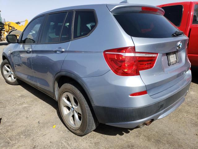 5UXWX5C50BL705097 - 2011 BMW X3 XDRIVE28I BLUE photo 2