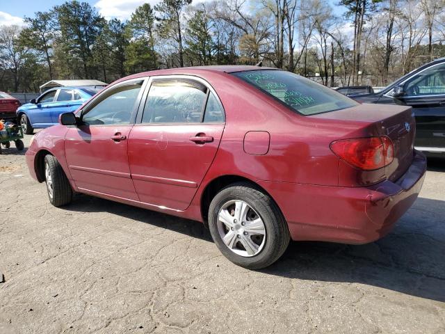 2T1BR32E75C457460 - 2005 TOYOTA COROLLA CE RED photo 2