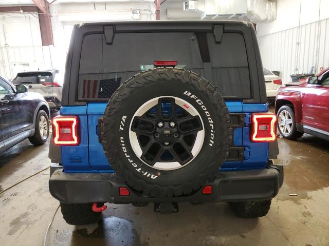 1C4HJXFG7MW705412 - 2021 JEEP WRANGLER RUBICON BLUE photo 6