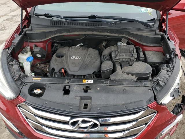 5XYZUDLB7DG004238 - 2013 HYUNDAI SANTA FE S RED photo 12